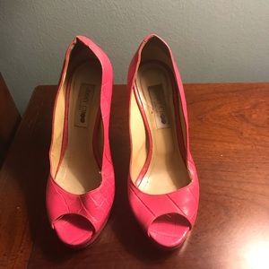 Hot pink jimmy choos